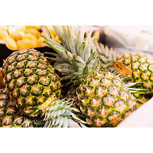 Affiche poster ananas en pagaille grand format de style marche exotique