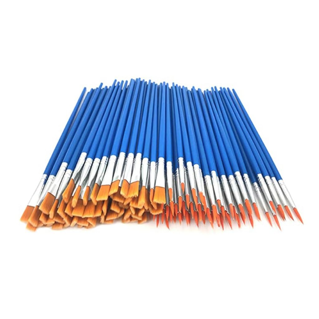 Ensemble de 200 pinceaux en Nylon et Plastique
