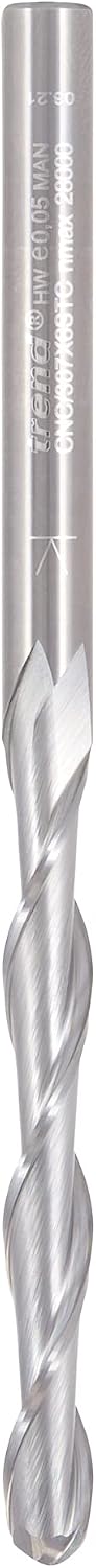 Trend CNC Bullnose Spiral Up-Cut Router Cutter, 6mm Shank, 6mm Cut Diameter & 52mm Cut Length, Solid Tungsten Carbide, CNC/307X6STC - Image 3