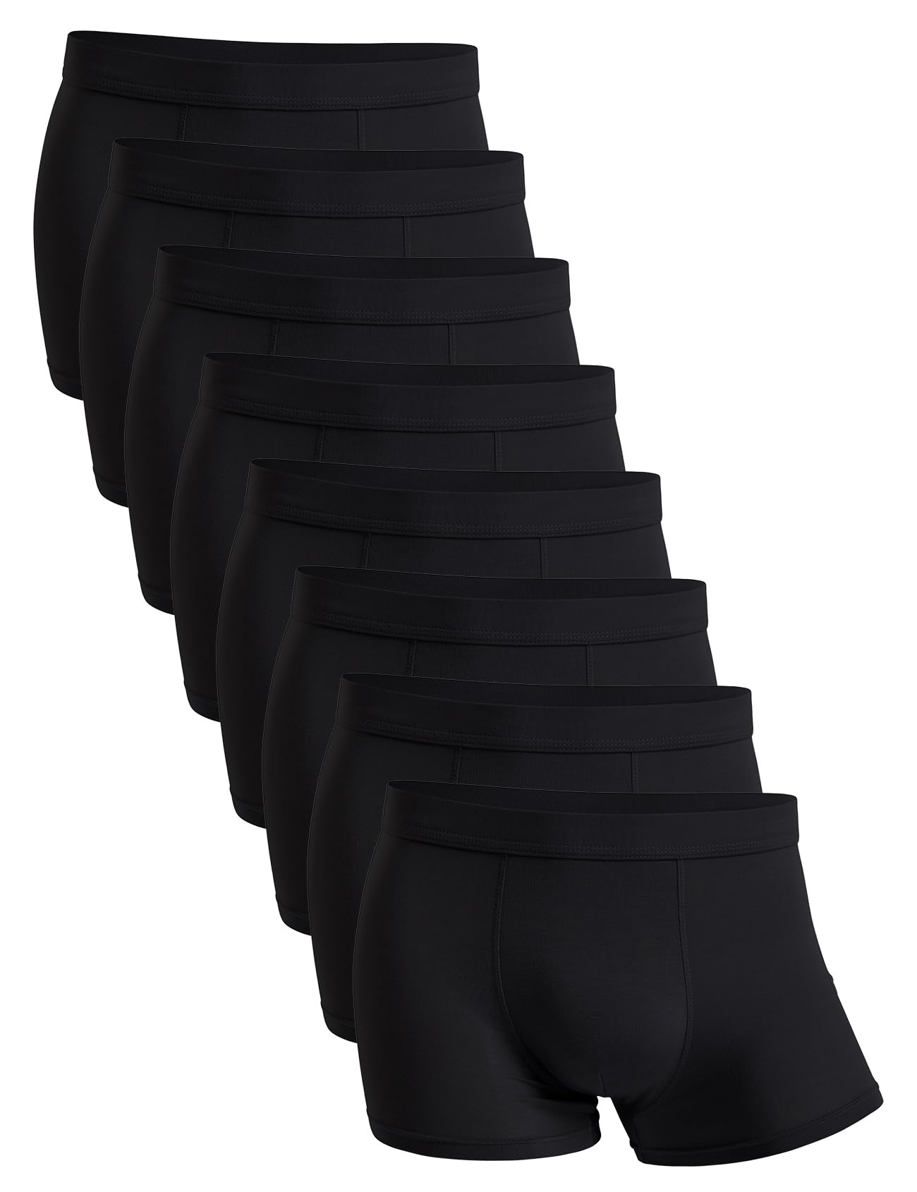 Men's Underwear Soft Bamboo Viscose Boxer Briefs Stretch Trunks Pack