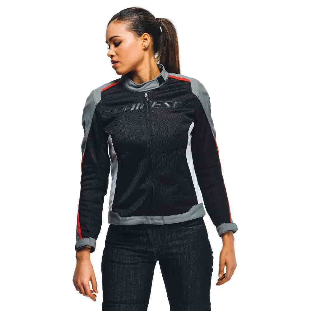 Dainese Women's Black/Charcoal-Gray/Lava-Red - Hydraflux 2 Air D-Dry - Waterproof - 46