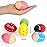SallyFashion 6 PCS Wooden Shaker Eggs for Toddlers, Egg Maracas Percussion Shakers Musical Instruments for Party Favors Goodie Bag Stuffers Classroom Prizes