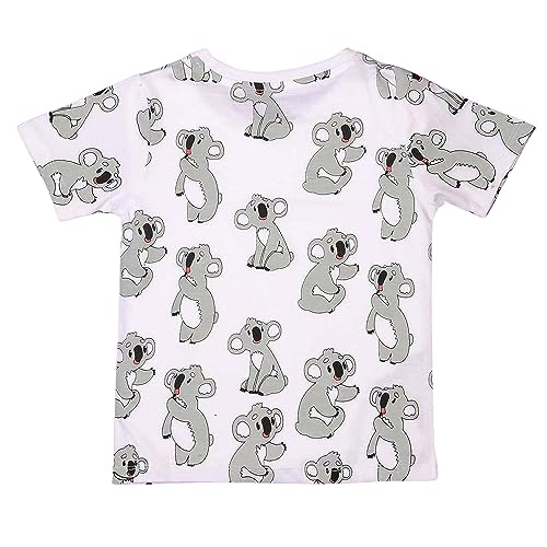 Image of Be Awara Kids Printed Half Sleeves T-shirt & Shorts Clothing Sets, 100% Cotton Soft Unisex Cord Set, Comfortable Wear for Kids With Cool Prints, Everyday Casual Wear for Boys & Girls