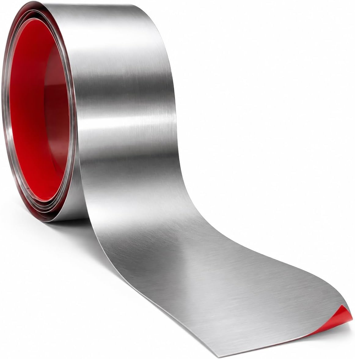 Stainless Steel Door Kick Plate, Self-Adhesive, 15.2 cm x 2.59 m, Silver