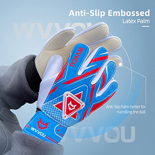 Goalkeeper Gloves for Kids Youth, Soccer Goalie Gloves with Double Protection, Anti-Slip Soccer Gloves, Super Grip - Image 4