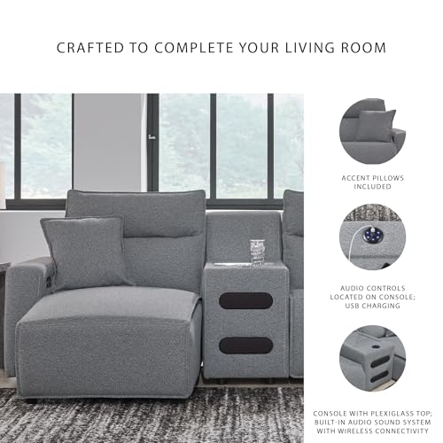Image of Signature Design by Ashley 3-Piece Power Reclining Sectional with Chaise
