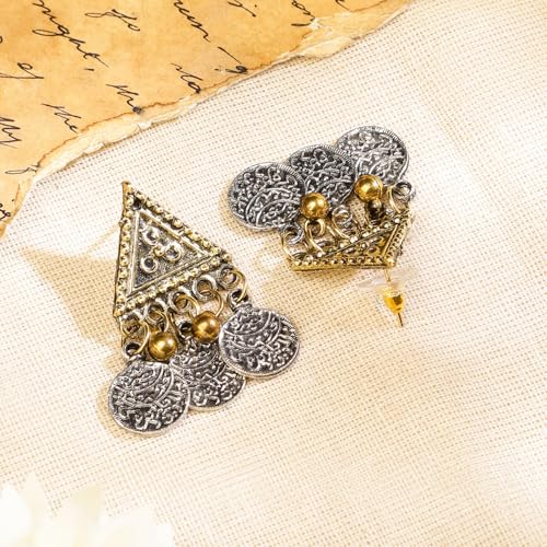 Image of Rubans Oxidised Necklace Set Indian Tribal Style Ethnic Jewellery Gift for Women & Girls
