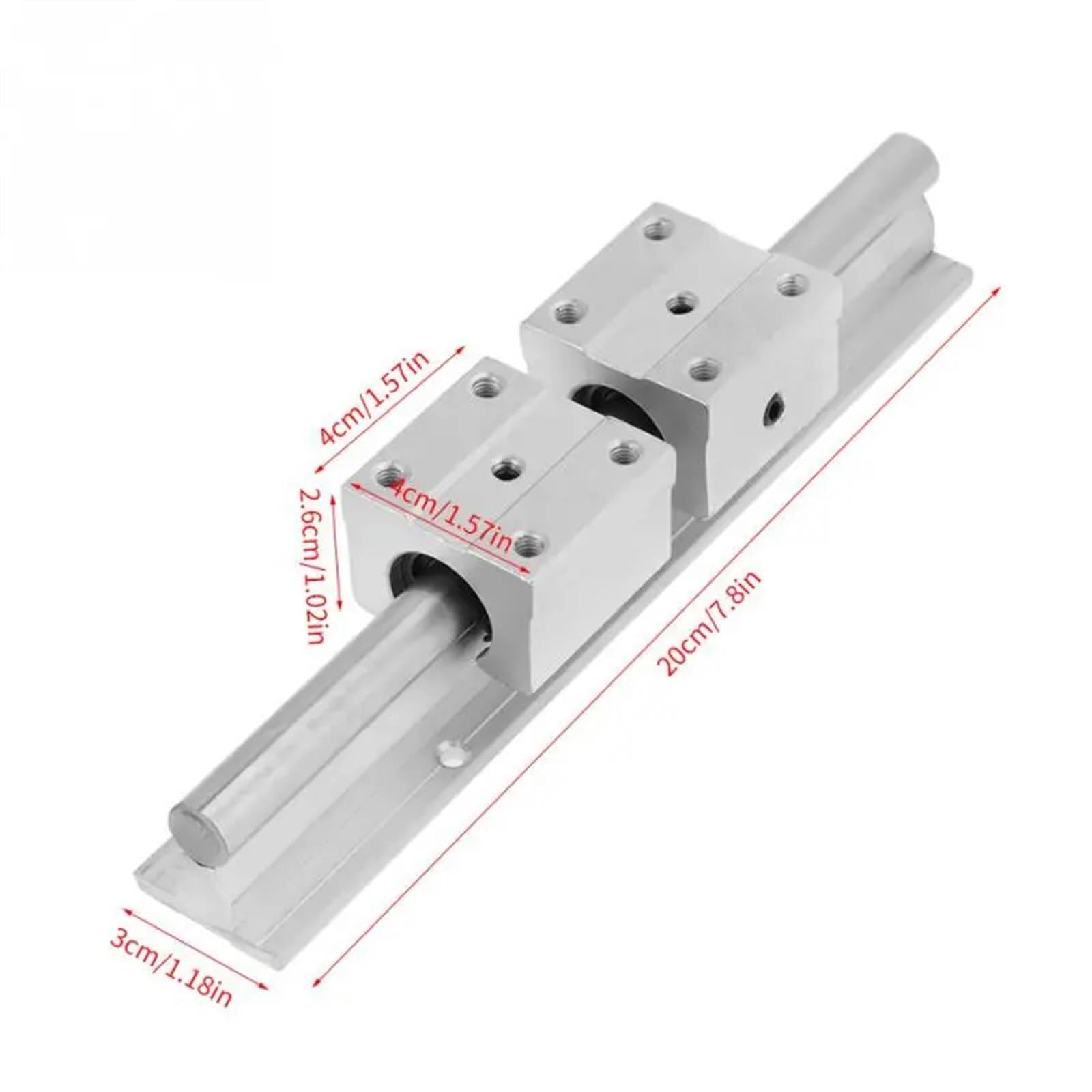 2PCS SBR10 Liniowy Poradnik 700-500 mm dowolna długość 10 mm linearowe szyny 4PCS SBR10UU ROUTER BLOUT BALL (200 mm)