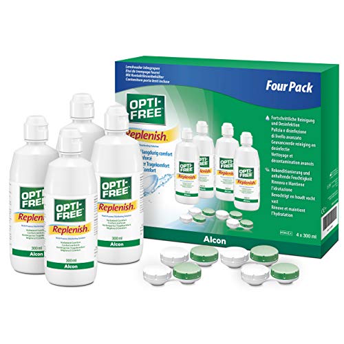 Opti-Free Replenish Kontaktlinsen-Pflegemittel, Systempack, 4 x 300 ml Cover