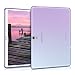 Produktbild kwmobile Schutzhülle kompatibel mit Samsung Galaxy Tab S 10.5 T800 / T805 - Hülle Silikon - Tablet Cover Case - Zwei Farben Violett Blau Transparent