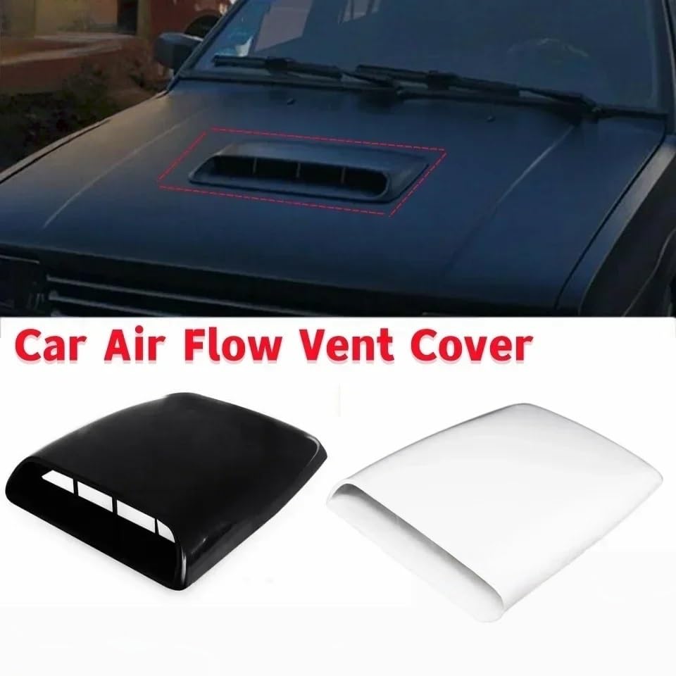 Couvercle ventilation universel blanc en ABS pour capot voiture