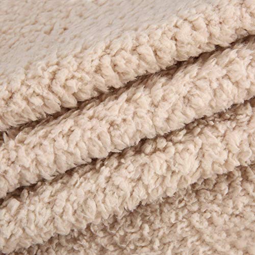 Premium Fluffy Fleece Dog Blanket, Soft and Warm Pet Throw for Dogs & Cats (2-Pack Small 24x32'', Grey&Beige) - Thumbnail 7