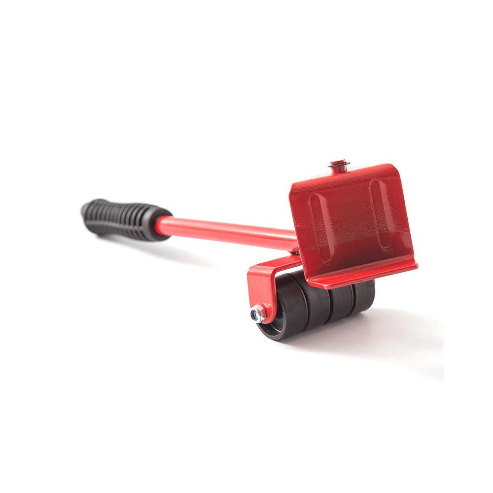 ADGO Set for Lifting, Furniture Transport, Household Appliances, Set of 5, Transport Rollers and Lift, Maximum Load up to 150 kg, Red, 1 Piece 4