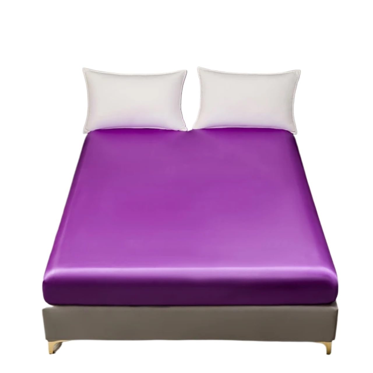 Cubre Colchón Funda de colchón sedosa de tamaño completo, funda de colchón de satén, funda de colchón suave, funda de colchón individual que se adapta a colchones de 12" a 16" sin funda de almohada pa