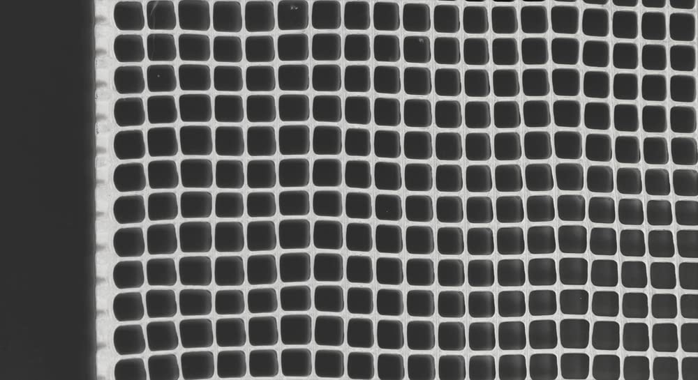 VERDELOOK Rete 10x10 cm Quadra a Bordi Non Taglienti, 1x50 m, Bianco