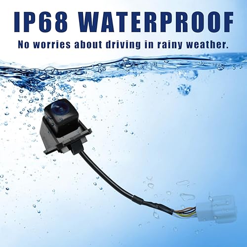 Image of No.39530-TX4-A11 Rear View Backup Reverse Parking Camera [8 Pins] IP68 HD | Compatible with Acura RDX 3.5L 2016 2017 2018 Reverse Park Assist Camera Replace OE#39530TX4A11 PAC161 AC1960118