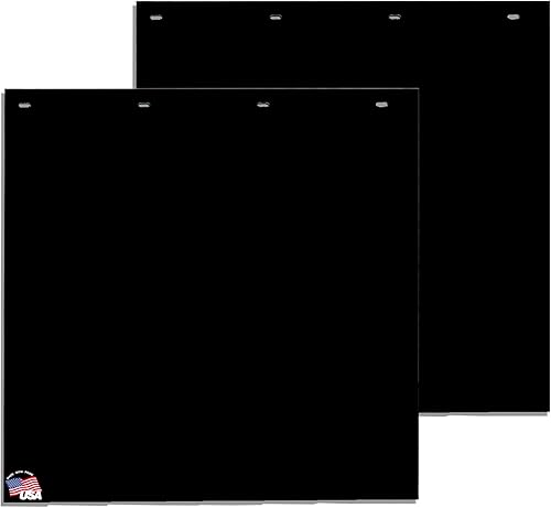 Buyers Products, 2 paquetes, guardafangos de polímero negro de 24 x 24 pulgadas, RC24PPB