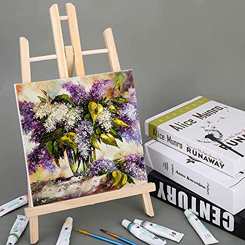 Caballete de madera XMING (pack de 4) para mesa y soporte de pintura 7