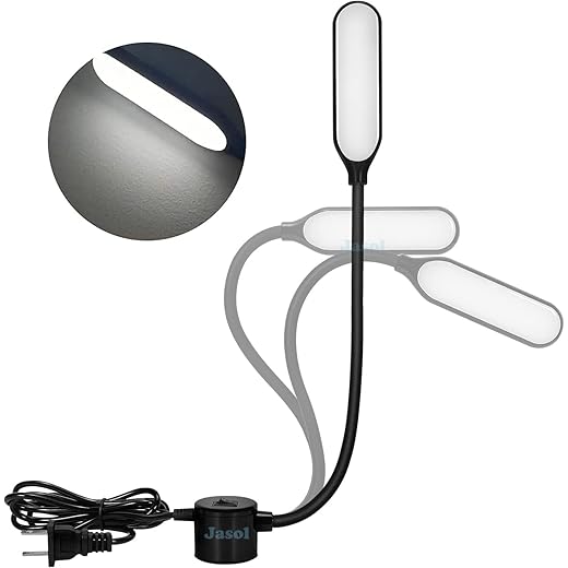 Jasol 10w Sewing Machine Light 30 Led's, Lamp with Flexible Gooseneck Magnetic Mounting Base Working Lamp for Home Study Night Work, Workbench Lathe Drill Presses 3D Printer (Blue Color-1 Pcs)