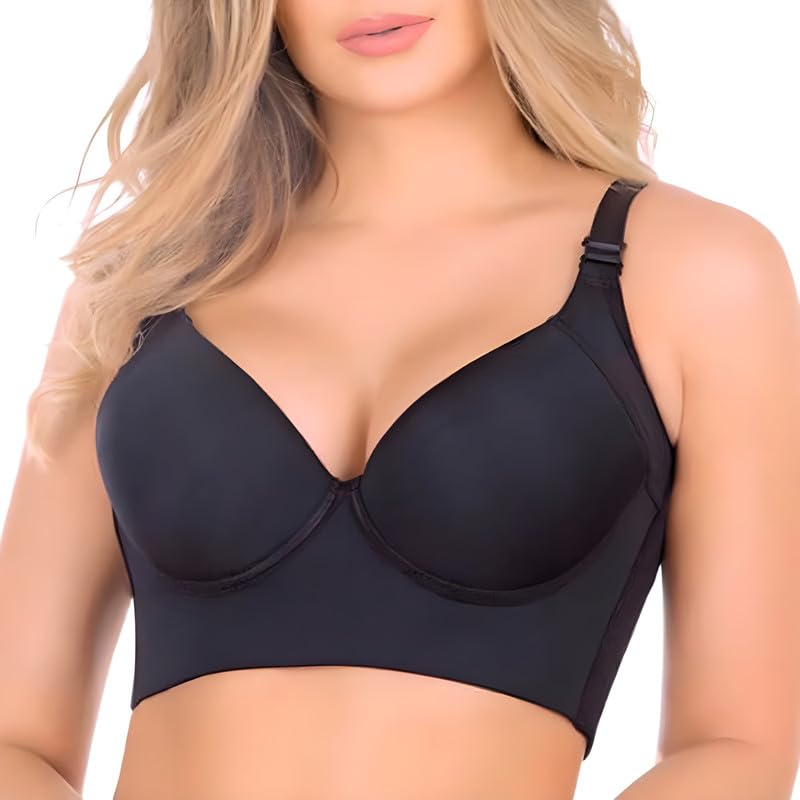 Women's Filifit Shapewear Uplift Bra Hide Back Fat Full Back Smoothing Coverage Bras Push Up