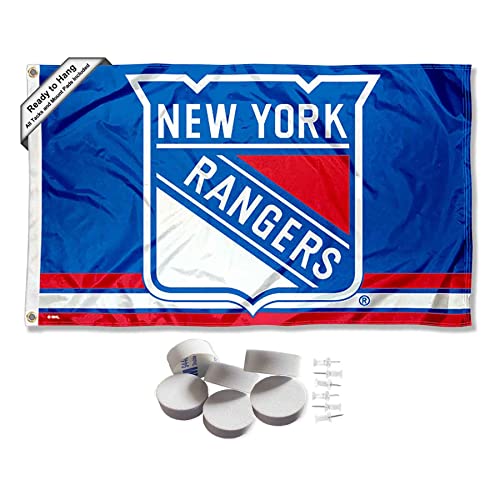 New York Rangers Logo Banner and Tapestry Wall Tack Pads