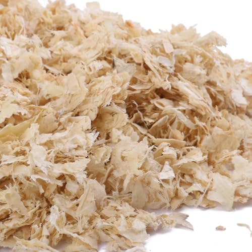 osiuujkw Paquete de lecho de virutas para Madera Primera Calidad, Apto para Animales pequeños, Polvo extraído, Saludable, Natural, Control olores, Peso 500 g, lecho virutas serrín para Animales