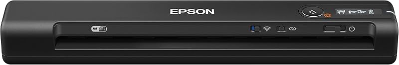 Escáner de documentos celular compacto inalámbrico Workforce ES-60W | PC Mac iOS Android 4 Segunda velocidad de escaneo Escáner celular alimentado por batería con software OCR