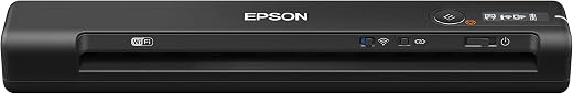 Epson Workforce ES-60W Wireless Portable Sheet-fed Document Scanner for PC and Mac