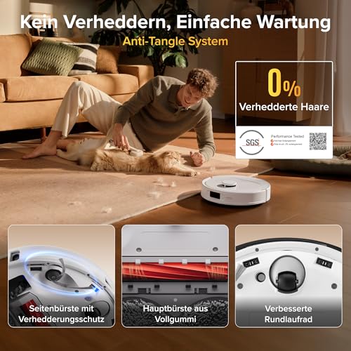 roborock Qrevo S Pro Saugroboter mit Wischfunktion, 18.500 Pa Saugkraft – Ansicht 4