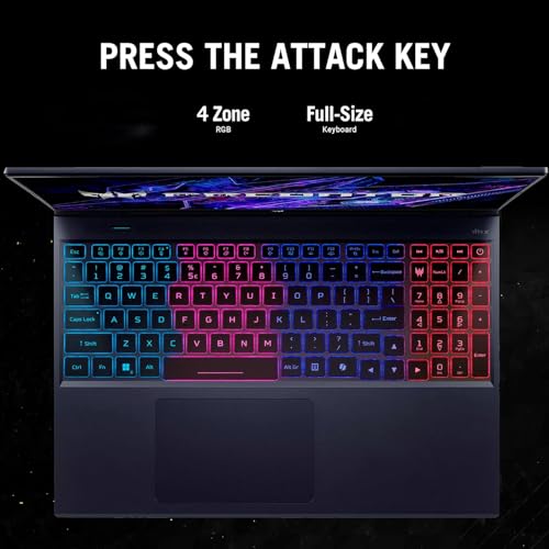 Image of acer Predator Helios Neo-16 Gaming Laptop - 16 inch WUXGA 165Hz Display, Intel Core i9-14900HX, NVIDIA GeForce RTX 4060, 64 GB DDR5 RAM, 1 TB SSD, Lifetime Microsoft Office 2021 & Windows 11 Pro