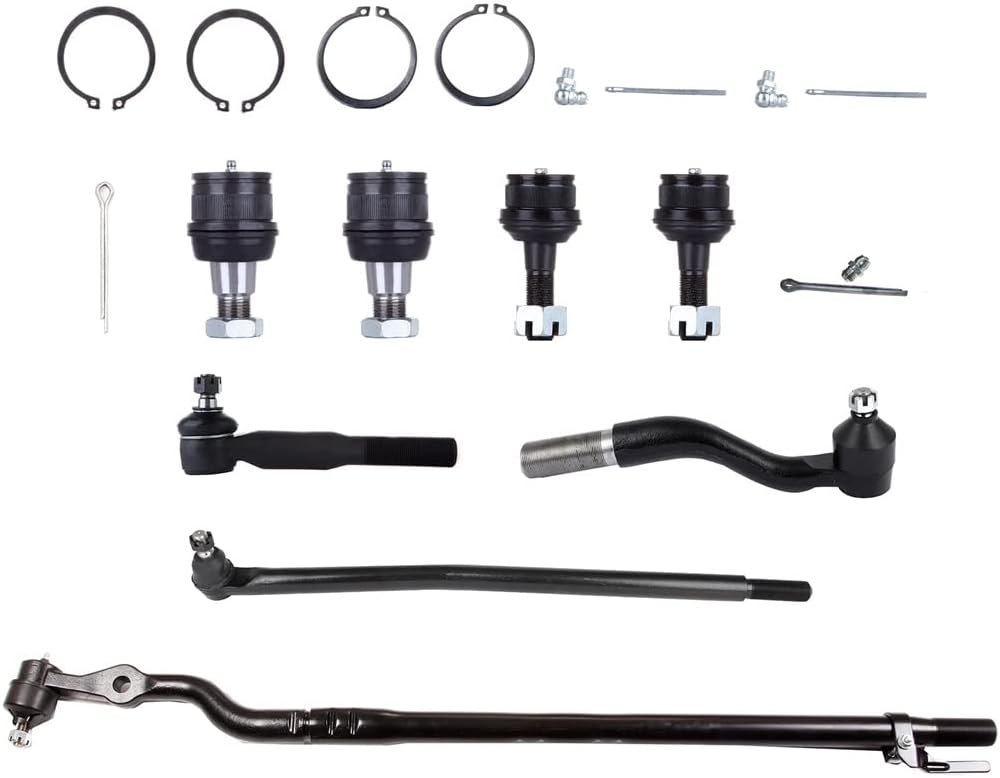 OCPTY - New 8-Piece Fit 2000-2005 For Ford Excursion 2000-2004 For Ford For F-250 Super Duty 1999-2004 For Ford For F-350 Super Duty - Front Inner And Outer Tie Rod End Upper And Lower Ball Joint