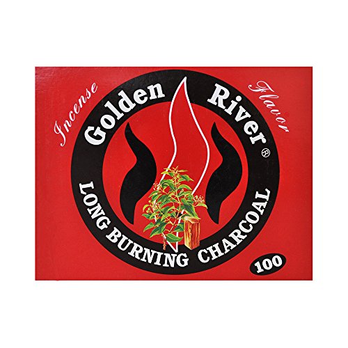 GOLDEN 100 CARBONCILLOS RIVER NARGHILE CARBÓN HOOKAH SHISHA CARBÓN INCIENSO