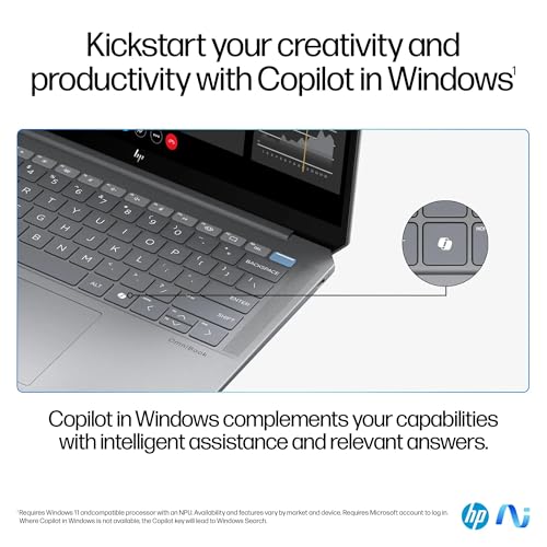Image of HP 2024 OmniBook Ultra 14 inch 2.2K IPS Touchscreen Laptop 12-Core AMD Ryzen AI 9 HX 375 APU AMD Radeon Graphics 32GB LPDDR5 4TB SSD USB-C w /DP WiFi AX BT Webcam Backlit KB Fingerprint Windows 11 Pro