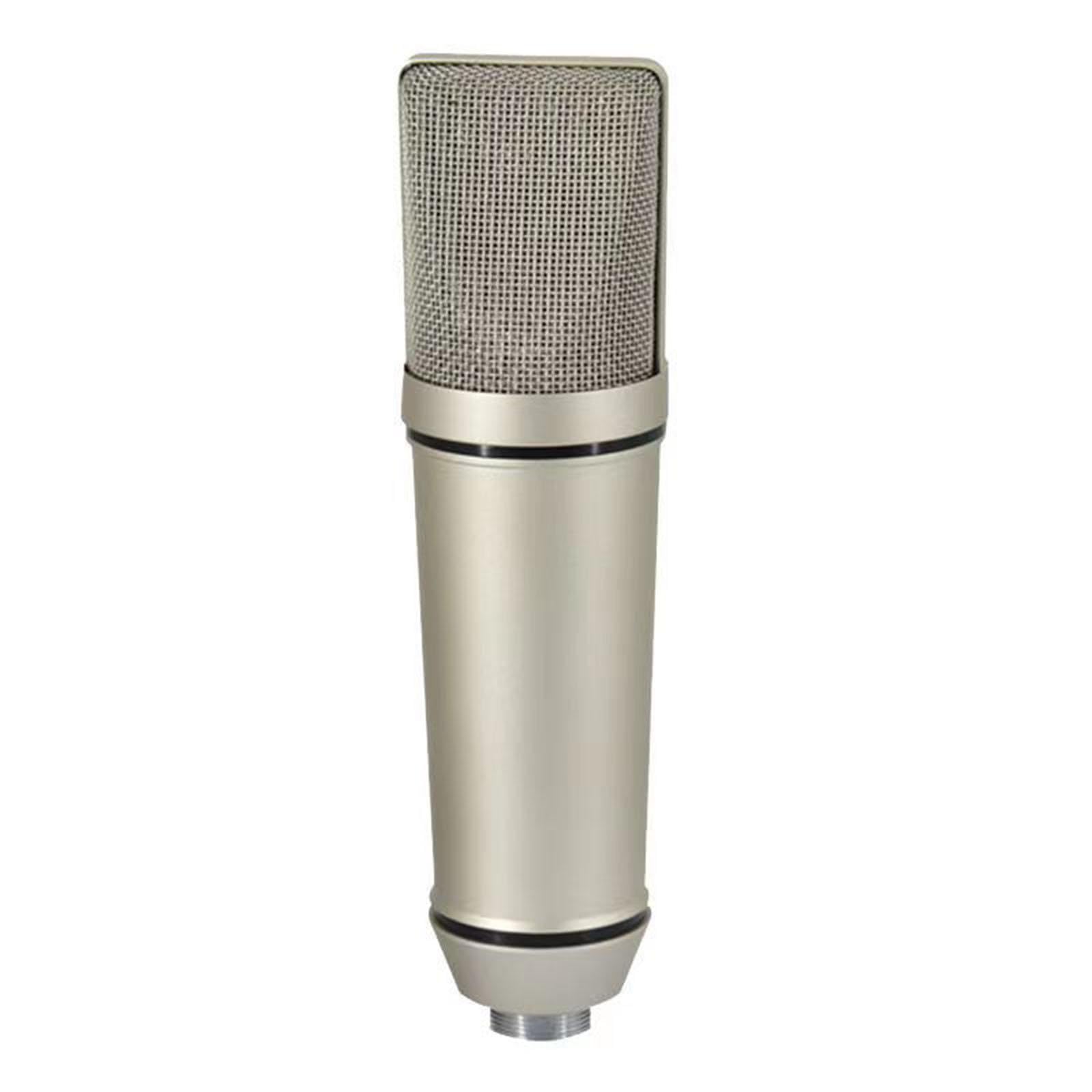 harayaa Condensateur Voix Studio Ordinateur Micro Bureau Multifonction Métal Antichoc Son Clair Convient Podcast Gaming, 48V16