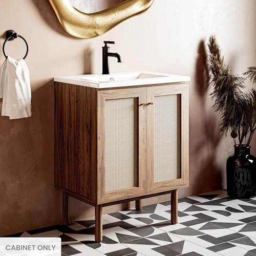 Image of Classe 30 inch Bathroom Vanity in Oak-Cabinet Only Bath Sink Cabinet Sink Included