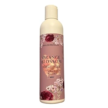 Orange Blossom Cashmere Shower Gel Floral Body Wash for Women, Moisturizing & Refreshing Cleanser