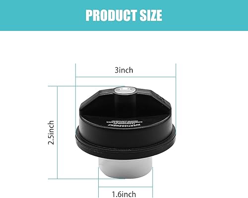 Miniatura 2 de gunhunt 1 tapa para tanque de combustible para automóvil, tapa de gas con bloqueo de plástico ABS, cubierta de sellado con llaves, repuesto de la