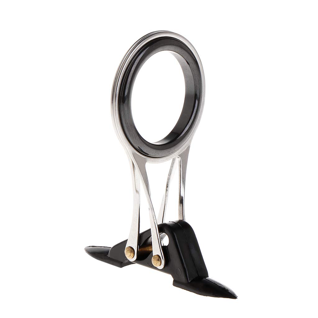 Guía para caña de pescar, anillos superiores, plegables, de acero inoxidable