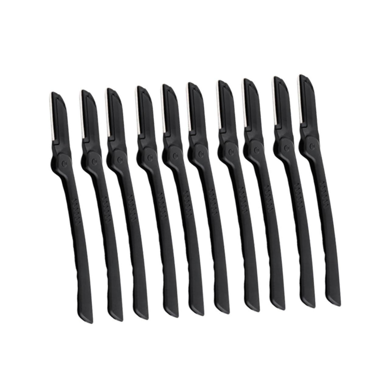 Outanaya 10Pcs Portable Eyebrow Razor Folding Eyebrow Trimmer Makeup Tool Kit for Easy Eyebrow Shaping Eyebrow Shaver for Home and Travel