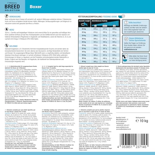 Wildsterne Breed Selection Boxer, 10 kg | Getreidefreies Trockenfutter | Monoprotein | von Tierärzten entwickelt