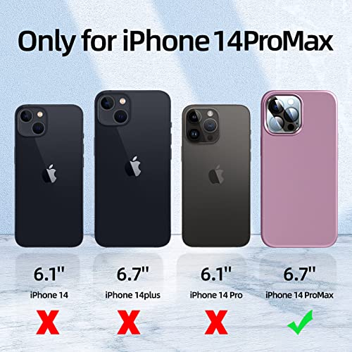Coque iPhone 14 Pro Max antichoc en silicone liquide avec doublure microfibre douce
