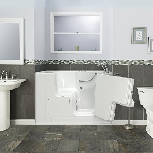 American Standard Gelcoat Value Whirlpool 32"X52" Right Side Outward Door Walk-In Bathtub In White #TOP3