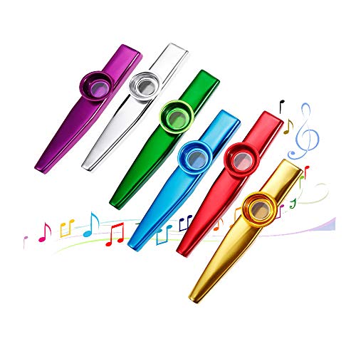 Ensemble De 6 Couleurs Métal Kazoo Instruments De Musique Bon Compagnon Pour Une Guitare Ukulélé Grand Cadeau Pour… - Les Beatles, Paul McCartney, John Lennon, RIngo Starr, George Harrison Ensemble De 6 Couleurs Métal Kazoo Instruments De Musique Bon Compagnon Pour Une Guitare Ukulélé Grand Cadeau Pour…