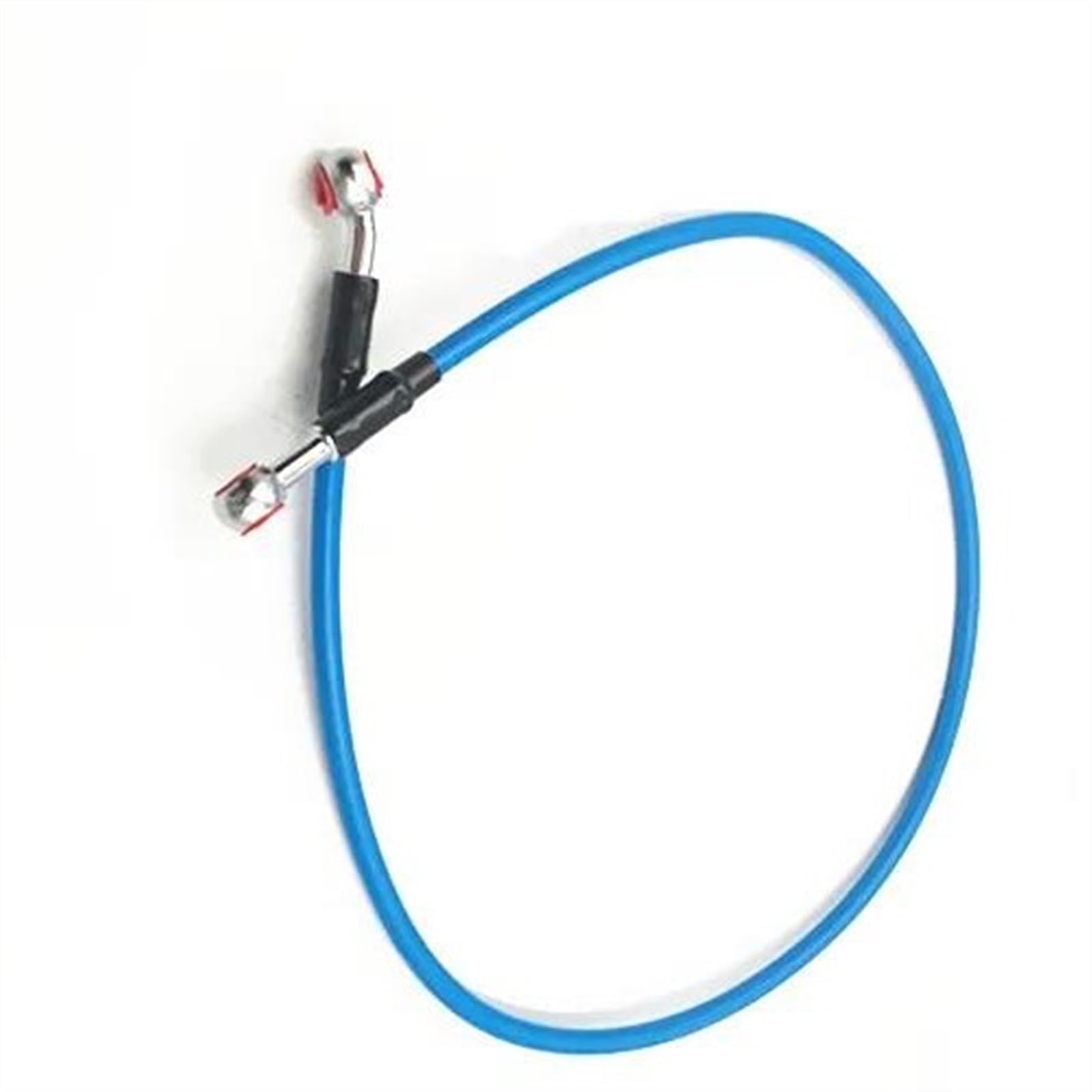 Ksxzw Blue Motorbike Part Universal 90Cm Motorcycle Brake Oil Hose Tube Line Fitting Stainless Steel Braided