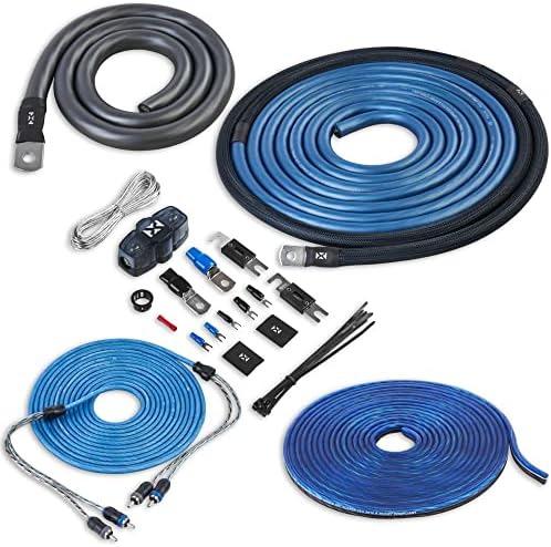 NVX xkit02 100% Copper 2 Channel True Spec 1/0 Amplifier Installation Kit w/RCA Interconnect and 40ft Speaker Cable