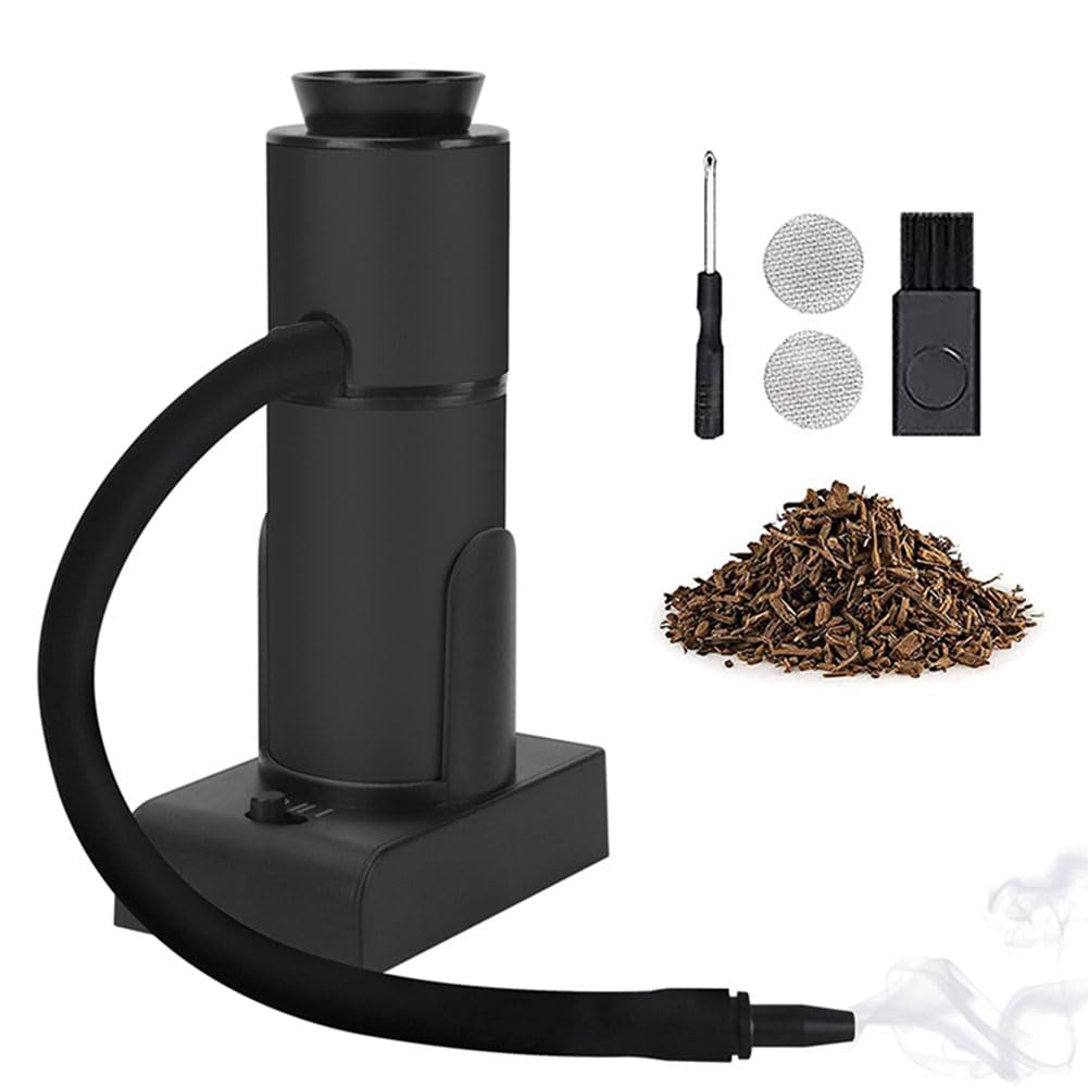 Affumicatore portatile per cocktail, affumicatore portatile per alimenti, kit con infusore per bevande fredde, per carne, barbecue, formaggio, cocktail, bevande, bistecca, salmone, piccolo, nero