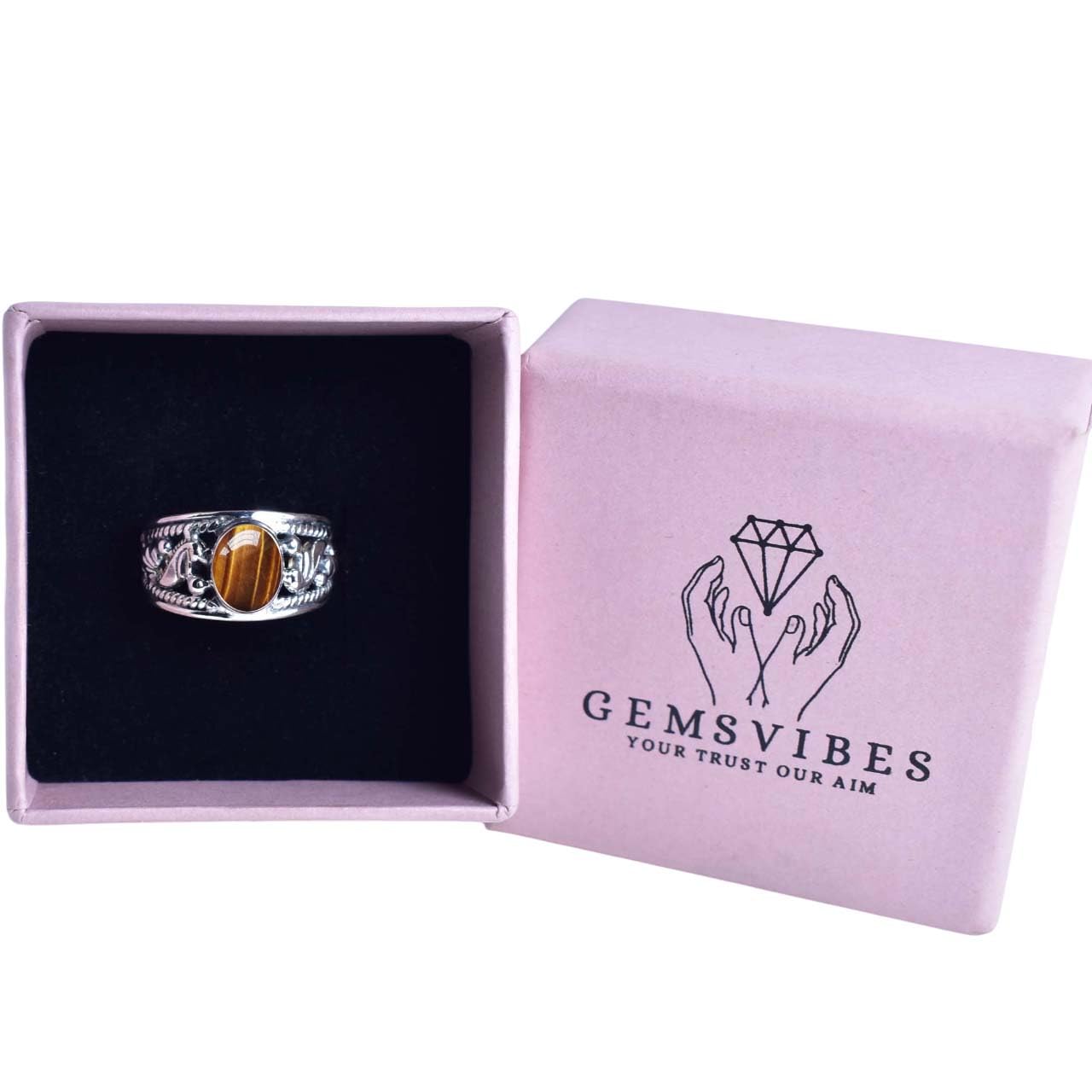 Exquisiter natürlicher Geburtsstein-Edelstein-Ring, handgefertigter Boho-Schmuck, 925er-Sterlingsilber-Ring für Frauen