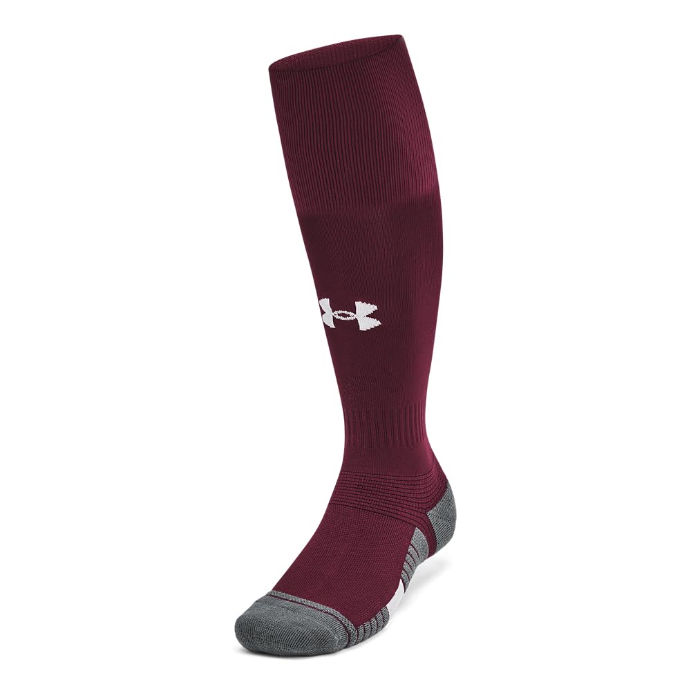 Under Armour Magnetico Socken für Erwachsene, Unisex, 1 Stück, (609) Kastanienbraun/Pitch Grey/Weiß, X-Large – Ansicht 5