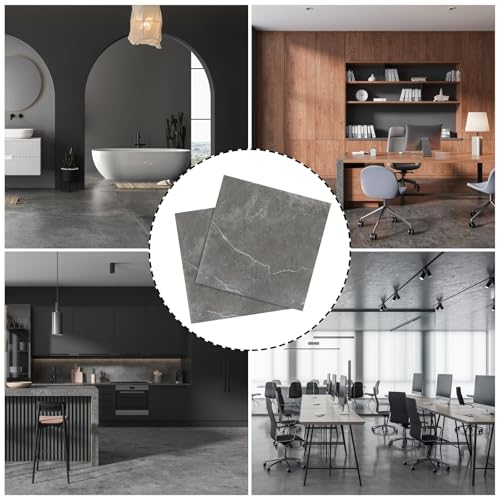 CYEER 40 Stück PVC Bodenbelag Selbstklebend 30x30CM, Vinylboden Selbstklebend Wasserfest Rutschfest, Selbstklebende Bodenfliesen für Küche, Wohnzimmer, Badezimme