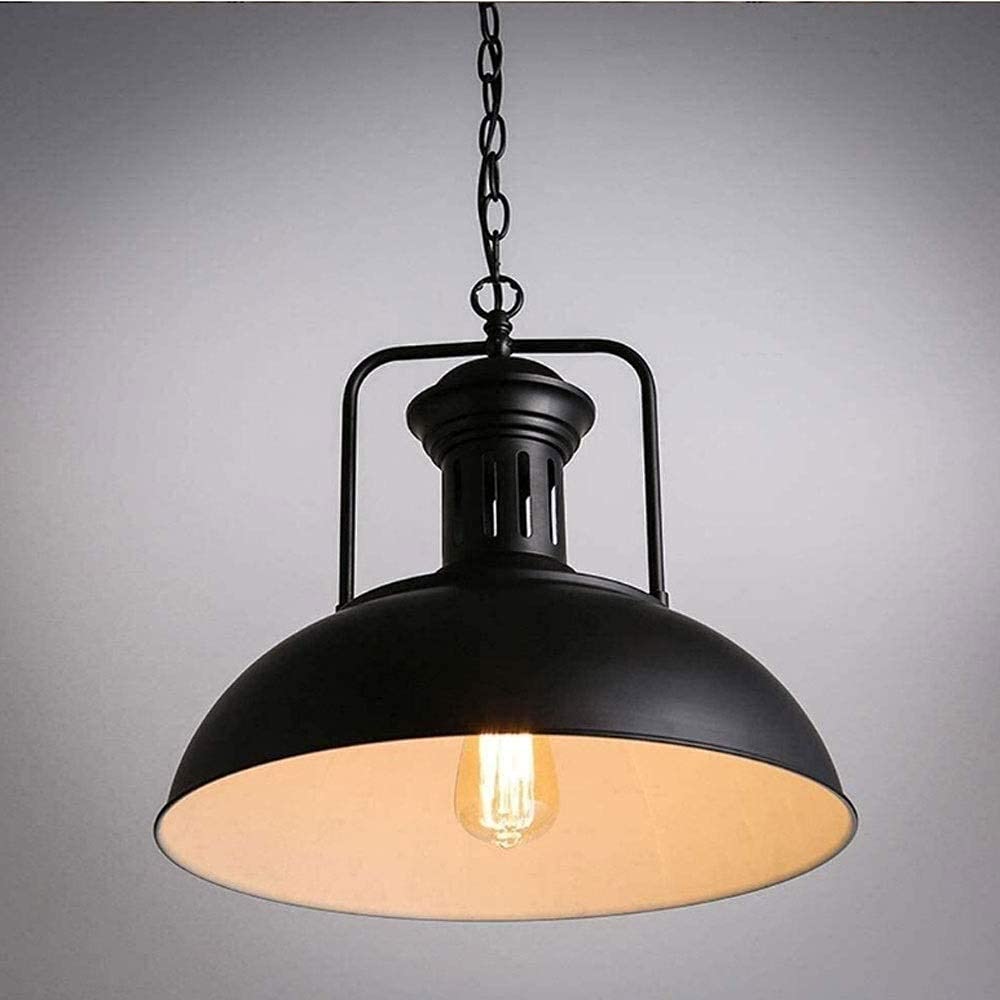 Lámpara colgante retro industrial de hierro forjado araña de techo ajustable para cocina